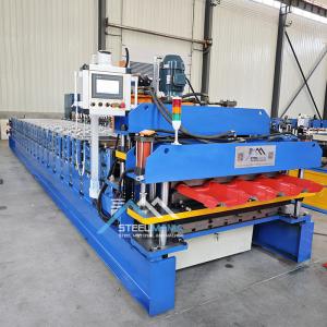 Steel Tile Double Layer Roll Forming Machine Delta PLC