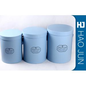 Cylinder / Round Cardboard Flower Boxes With Lids , Matt Lamination