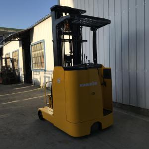 Japan Made Komatsu 1.5ton Electric Reach Truck Used Stand-On Three-Stage Mast