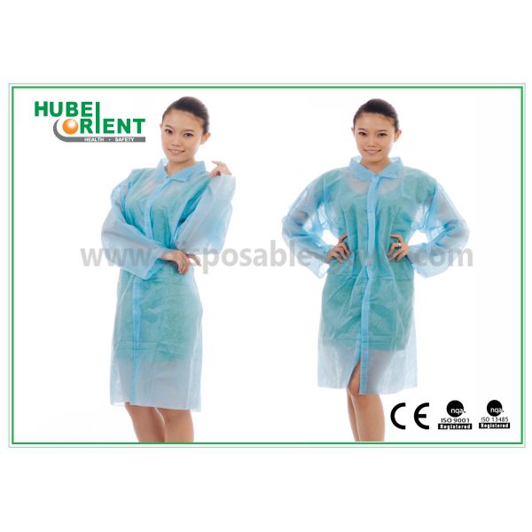 Buy 35G/M2 SMS Disposable Overcoat For Laboratory at wholesale prices