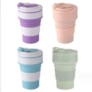 Quality American Style Collapsible Travel Sport Mug Presents Design for Foldable Silicon Cups for sale