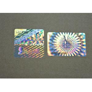 Cosmetics Box Holographic Security Stickers Genuine Transparent Holographic