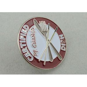Iron Soft Enamel Pin By Die Struck With Certified Dish, Nickel Plating