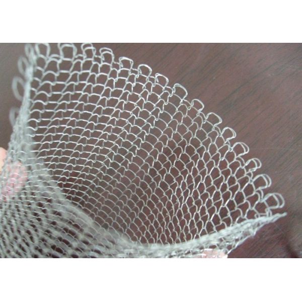 Stainless Steel Knitted Wire Mesh 0.10mm -0.45mm Wire Diameter
