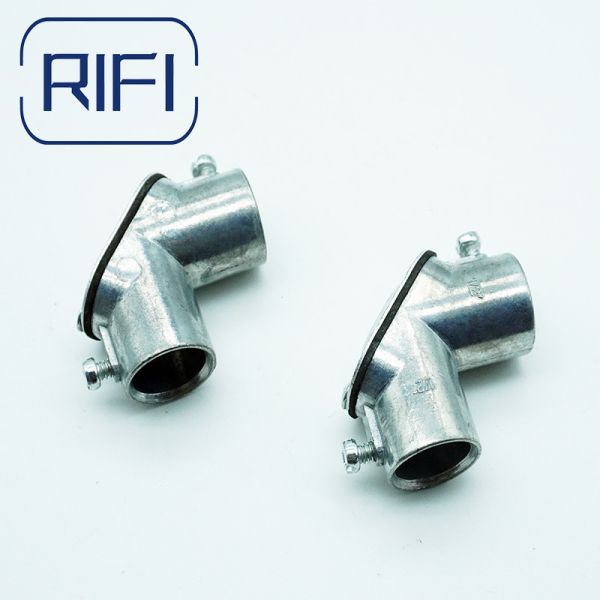 EMT To EMT Pull Elbow With Gasket And Inspection Cover Zinc Die Cast Electrical