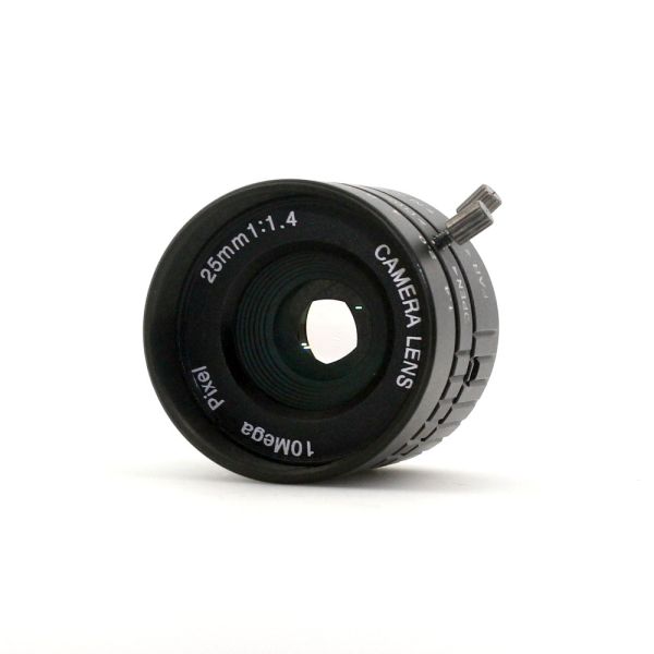 25mm 10 megapixel HD CCTV lens C mount 1/2'' fixed manual iris F1.4 industrial camera lens