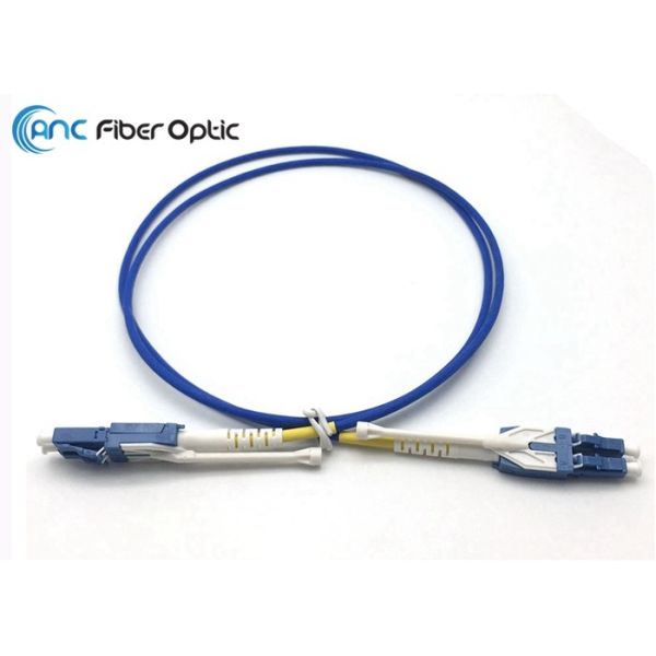 Data Center Uniboot Lc To Lc Fiber Patch Cable Switchable SM OM3 OM4 With Pull