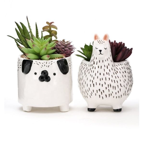 Buy Animal Flower Pots Succulent Plant Pot Customized Plant Propagation Planter Ceramic Planter at wholesale prices