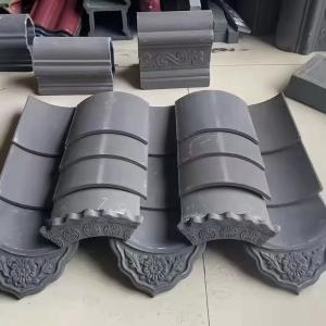 Customized Chinese Clay Drip Tiles Pattern Design Monastery Roof Material