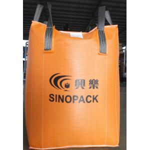 Orange 500kg Big Bag FIBC With Filler Cords , Large FIBC Jumbo Bag