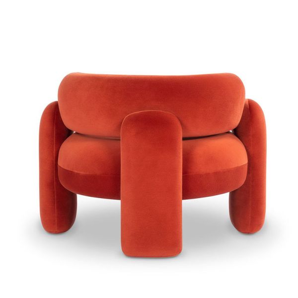 Durable N Folded Hotel Lobby Furniture Curved Single Leisure Chair