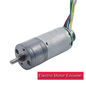 Quality High Performance Electric Motor Encoder 25mm Spur Metal Gearbox For Robots for sale