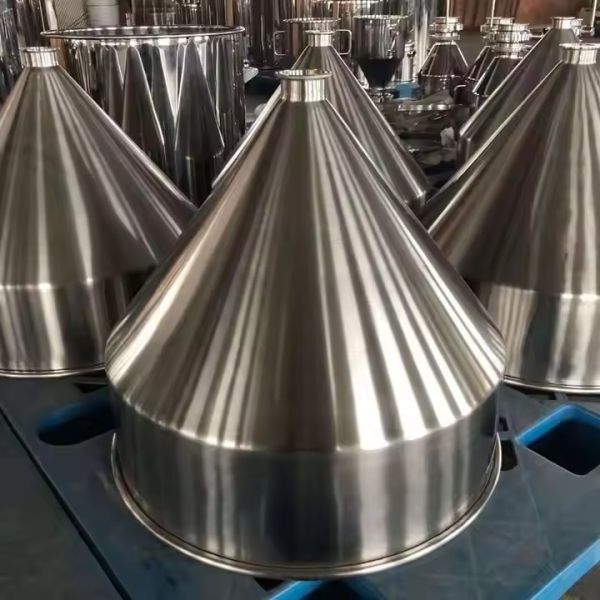 Custom 50L Stainless Steel Conical Hopper With Tri Clamp