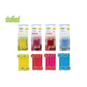 China Car Vent Stick Custom Air Fresheners 4 Strips with Four Scents on sale