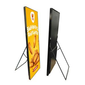 Portable Led Video Advertising Display Standing Streamlined 600cd/M2