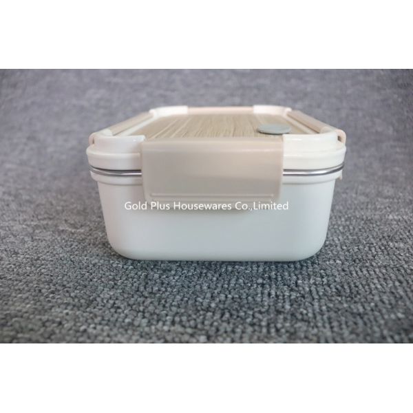 Portable 201 Stainless Steel Thermal Bento Box With 3 Compartments