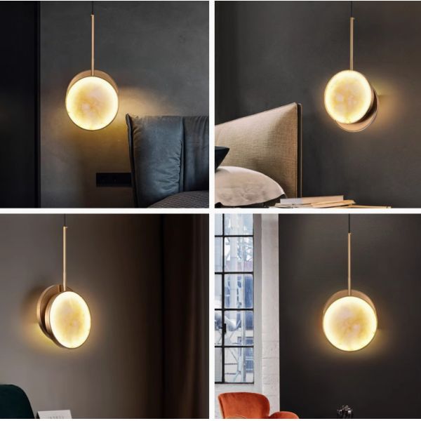 Yellow brass pendant lamp bedroom for home decorator interior mirror pendant lamp