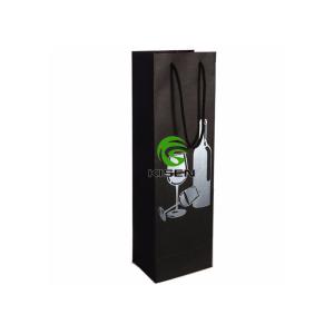 Long Wine Bottle Gift Bag Customized Size , Any Color Paper Wine Gift Bags