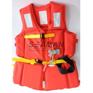 210D Polyester Oxford EPE Foam Workers Adult Life Vest With Whistle / Rescue