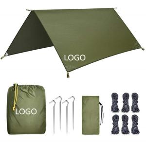 Waterproof Large Camping Rain Fly For Camping 210t Silver Cloth Material