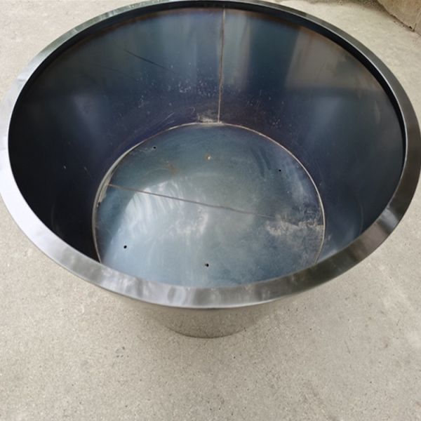 High fashion glossy glazed black big flower pot outdoor round