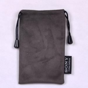 ISO9001 Microfiber Phone Pouch , Drawstring Breathable Pantone Microfiber