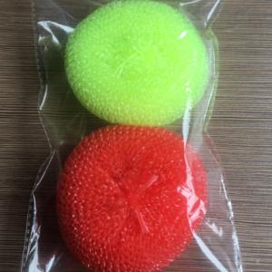 Quality 7g*2pcs Household Cleaning Plastic Scourer /clean Ball with PP for sale