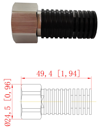 DC-6GHz 10W Dummy Load / Termination Load with 4.3-10 Male Interface