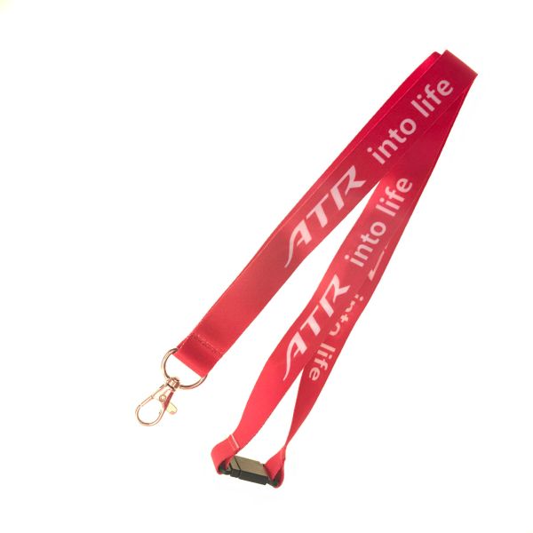 Multi Purpose Red Promotional Printed Lanyards Reflective Edges Silk Screen