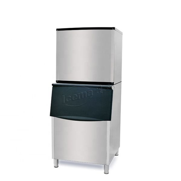 300kg/24h Output Cube Ice Maker Stainless Steel Suitable for Alcoholic Beverages