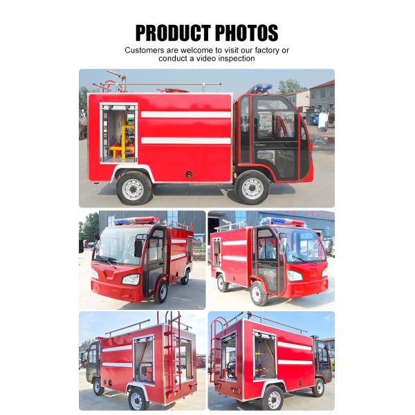 Cheap 4x2 Mini Electric Water Tanker Fire Truck Emergency Response Fire Equipment Vehicle