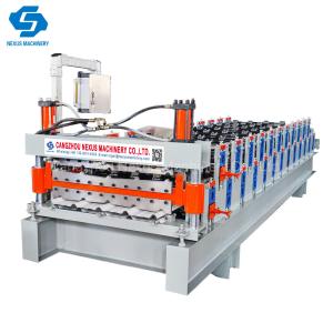 European Standard Double Layer Trapezoid Profile Sheet Cold Rolling Machine