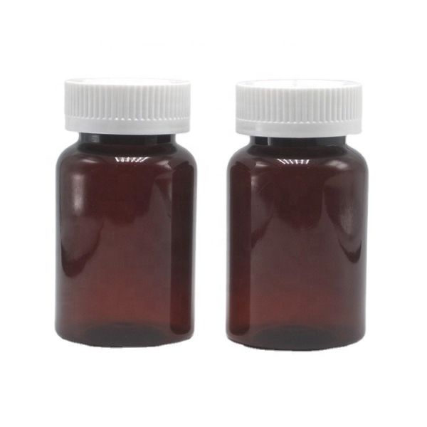 Buy Securely Store Supplements with 120mL 4oz Translucent Amber Pill Containers and Cap at wholesale prices