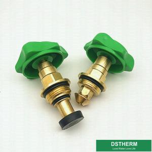 China Green Color Plastic Ppr Handle For Stop Valve Top Parts With Brass Cartridges on sale