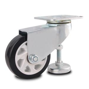 Zinc Plated 2inch 3inch Polyurethane Wheel Caster with Cups Mechanical