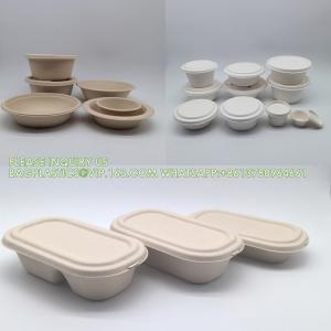 Eco Friendly Bowls 100% Compostable Disposable Biodegradable Sugarcane Bagasse
