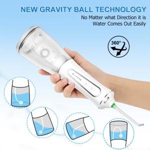 Portable Oral Irrigator Cordless Water Flosser with Charging Time 5 hours ABS
