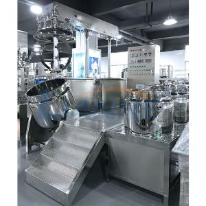 CE Vacuum 300L High Shear Emulsifier Mixer Homogenizer Hydraulic Lifting