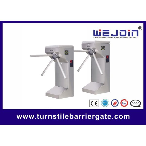 Tripod turnstile gate and access control with stainless steel surface buy direct