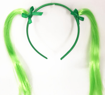 New Irish Halloween headgear, green clover headband, stage show, party dress up.