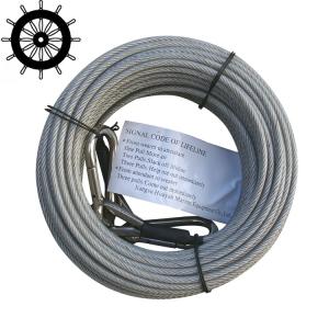 Quality 30m Length Fireproof Lifeline 4 . 2 - 5mm Diameter With A Snap Hook for sale