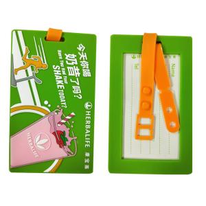 Custom Silicone Luggage Tag With Name ID Card Perfect to Quickly Spot Luggage