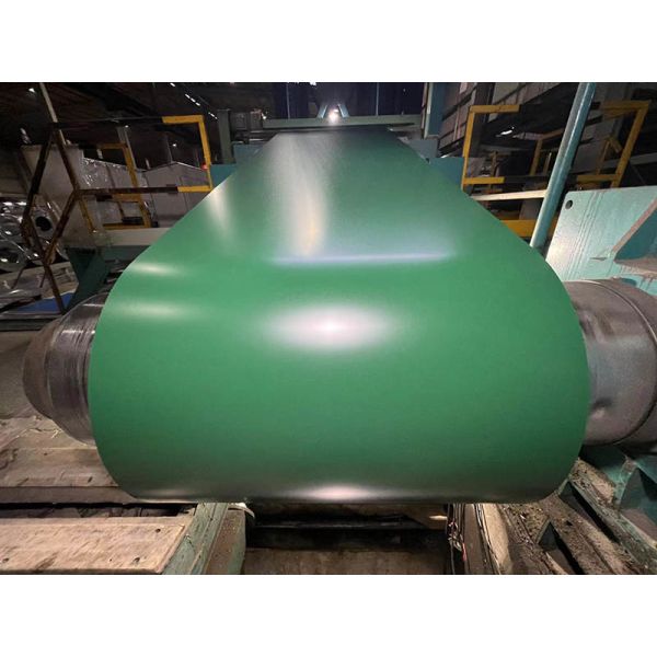Buy Prepainted Gi Steel Coil / PPGI Green Color Coated Galvanized Steel Sheet In Coil at wholesale prices
