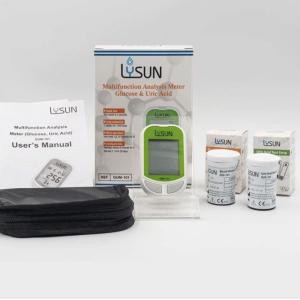 1min Automatic Shut Off Lysun GUM-101 Cholesterol Glucose Uric Acid Test 50g