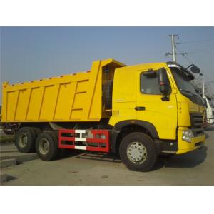 Big Yellow Dump Truck , 6x4 Rigid Tipper Trucks Used In Mining ZZ3257N3847A