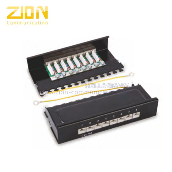 Patch Panel 10" 0.5U shielded 8/12 ports , Date Center Accessories , from China