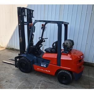 Used Toyota 25 Forklift 2.5 Tons 4 Meters Lifting Machine Dual Use Gas Lpg