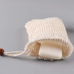 Natural Cotton Mesh Soap Baths Drawstring Bag