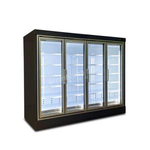 Exquisite Supermarket Visi Cooler For Beer Wine Cold Drink Display