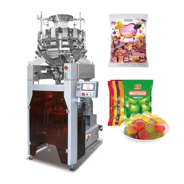 Buy 10/14 Hoppers Multihead Weigher Pellet Packing Machinery Plastic Bags Vertical Multi Head Weigher Packing Machine at wholesale prices